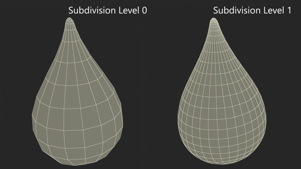 3D Water Droplet model