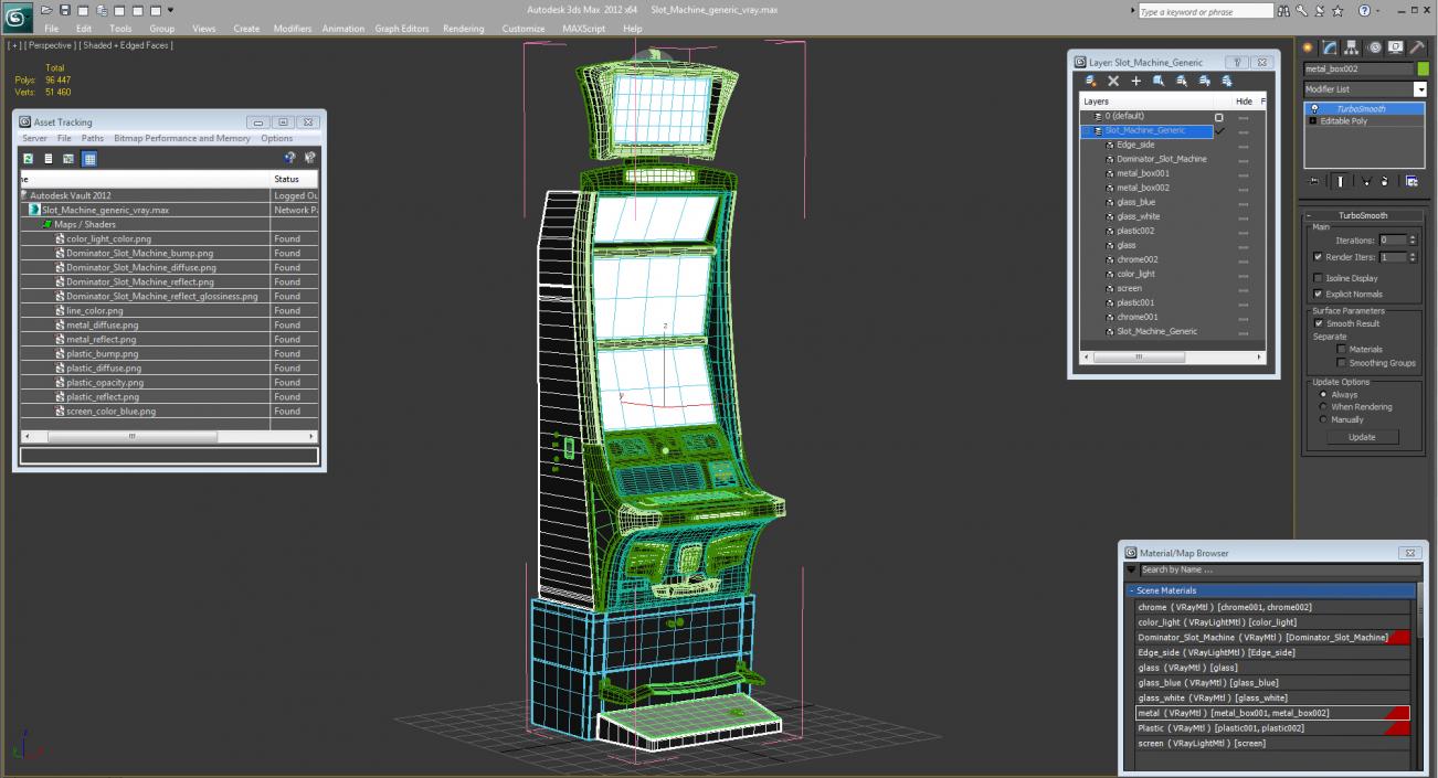 3D model Slot Machine Generic