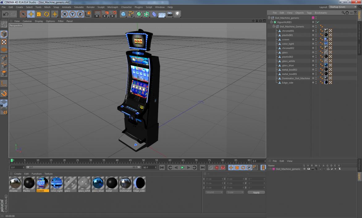 3D model Slot Machine Generic