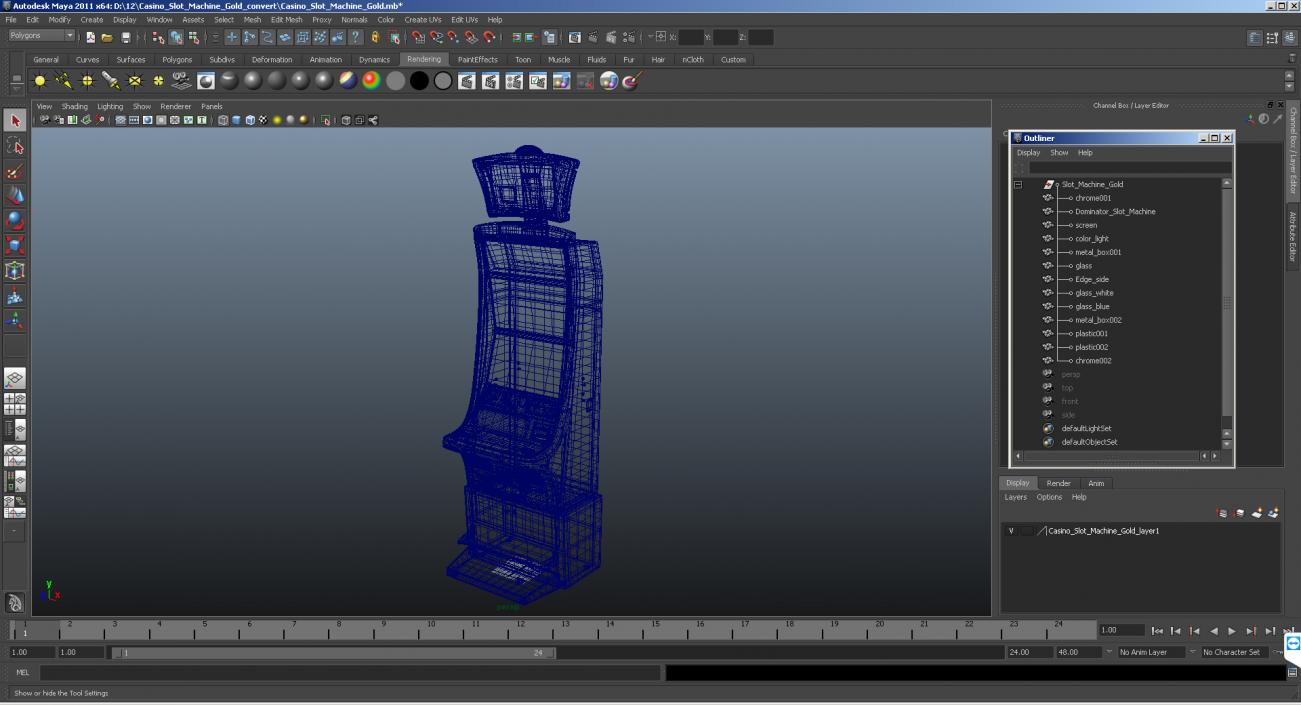 3D model Slot Machine Generic