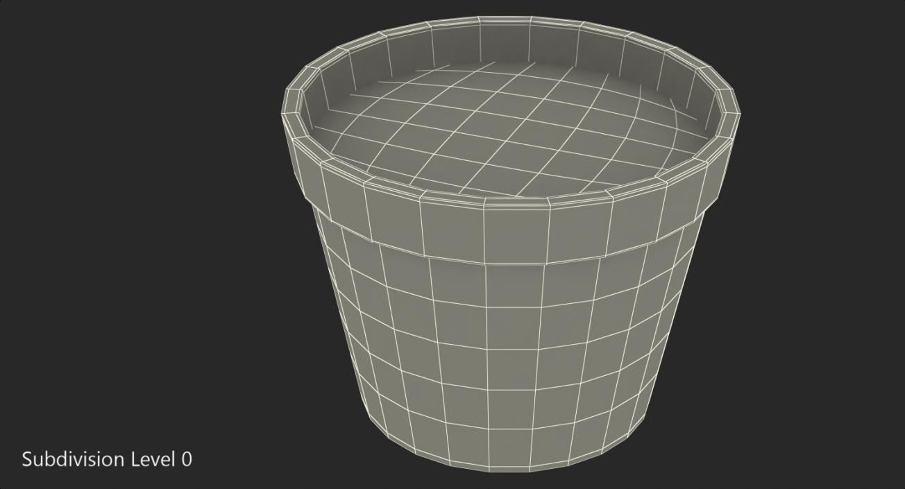 3D model Flower Pot With Soil