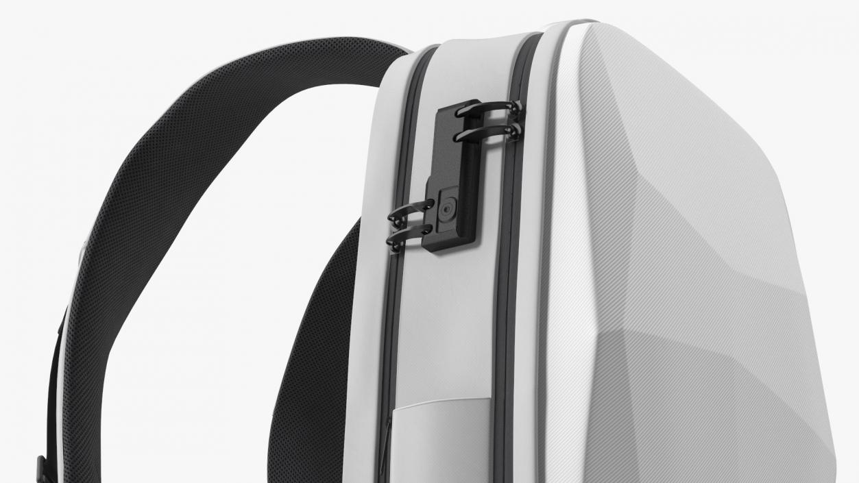 Anti-theft Laptop Backpack Grey on Mannequin 3D model