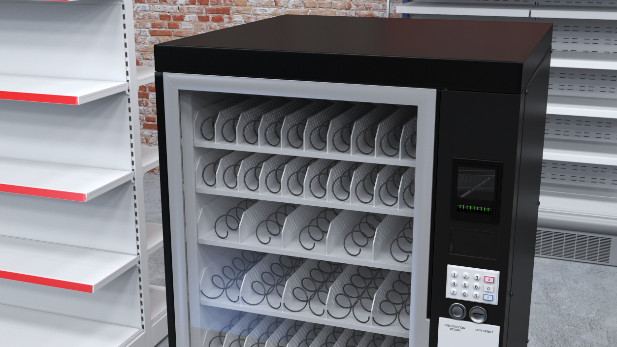 Cold Drinks Vending Machine 3D