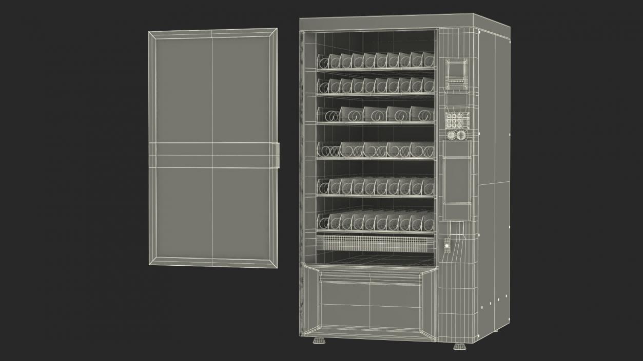 Cold Drinks Vending Machine 3D