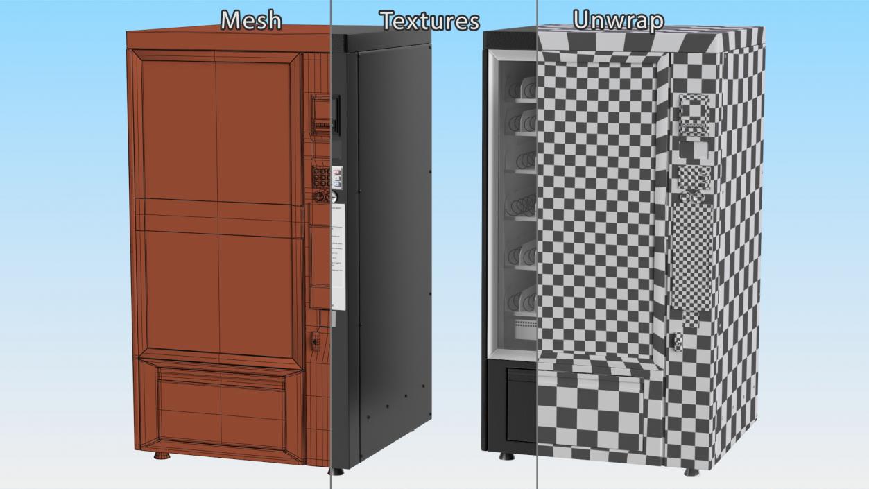 Cold Drinks Vending Machine 3D