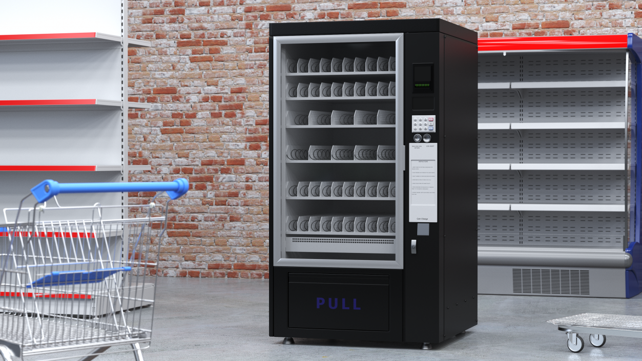 Cold Drinks Vending Machine 3D