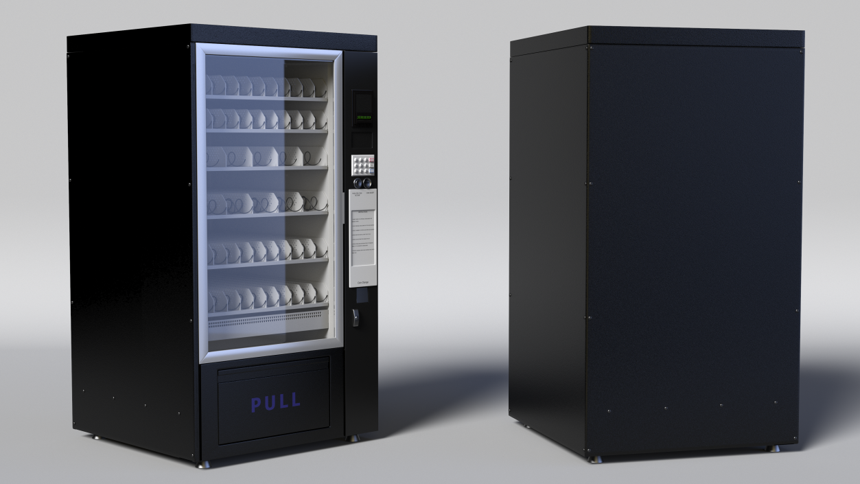 Cold Drinks Vending Machine 3D