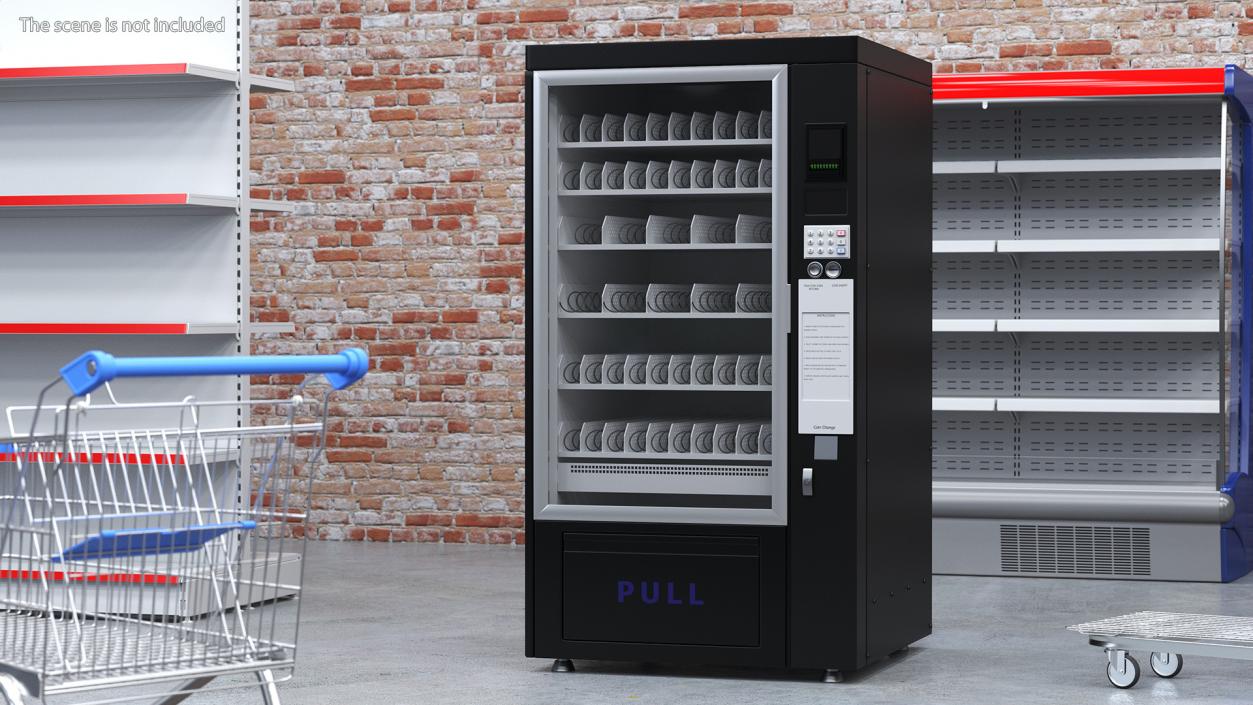 Cold Drinks Vending Machine 3D