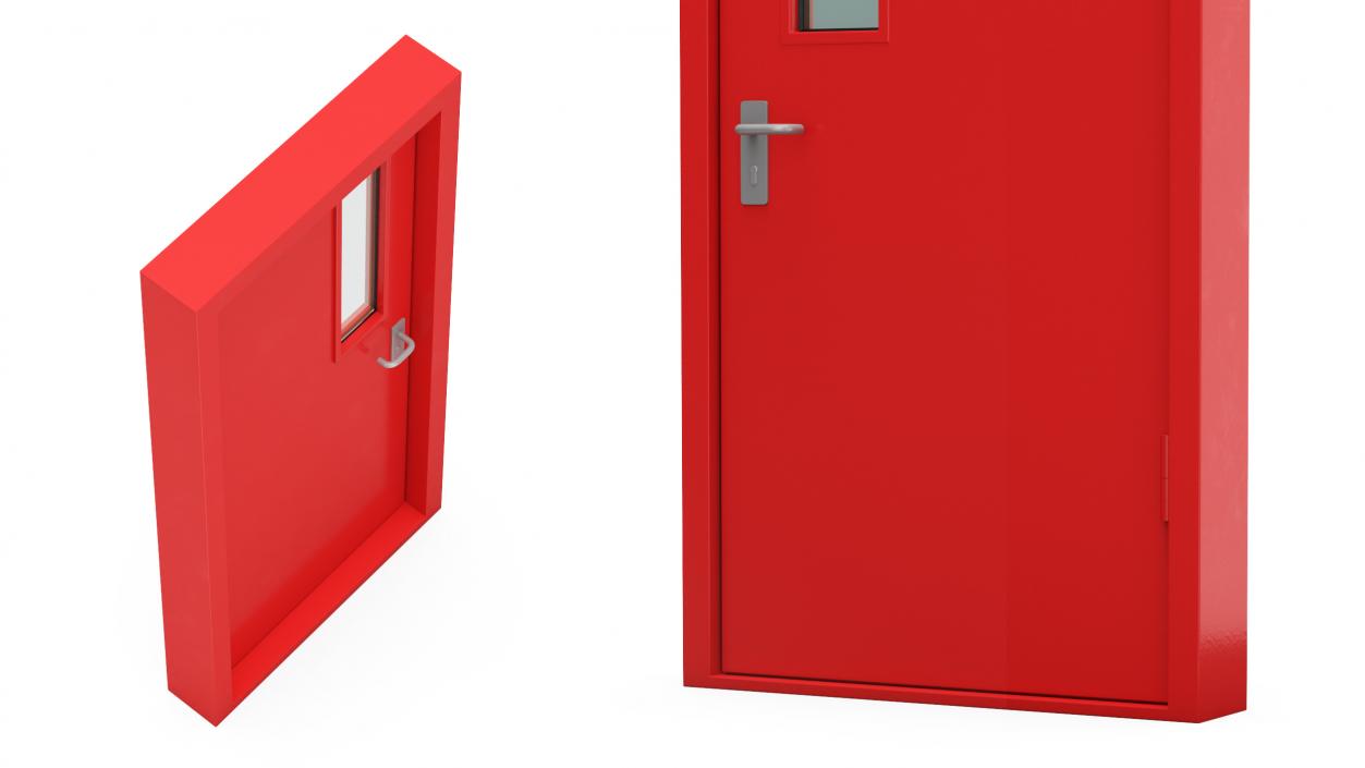 3D model Steel Personnel Door