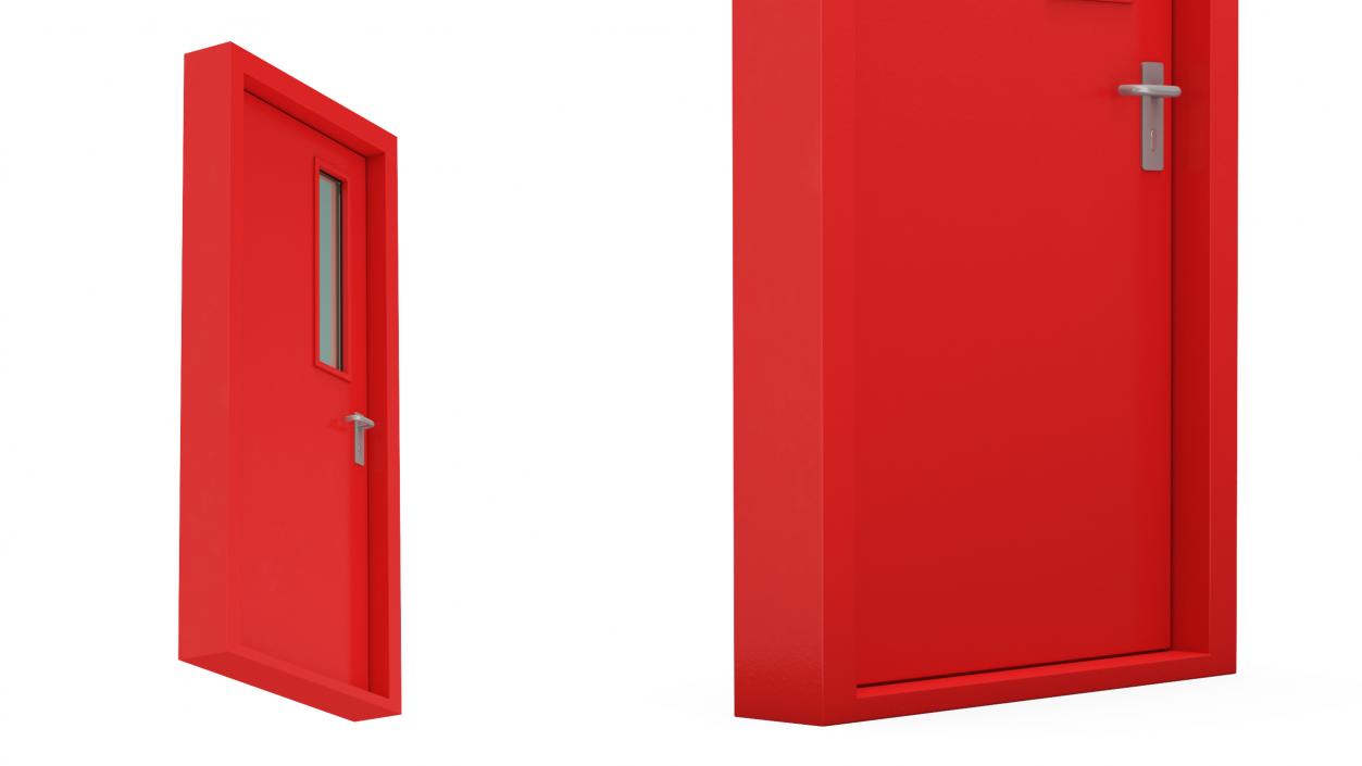 3D model Steel Personnel Door