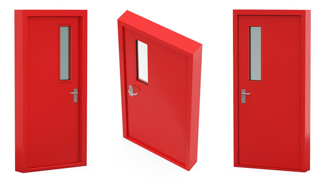 3D model Steel Personnel Door