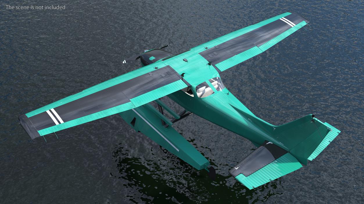 3D Four Seat Seaplane model