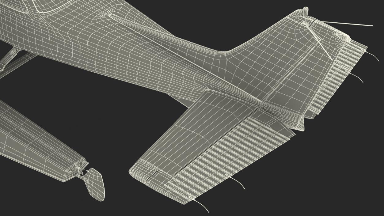 3D Four Seat Seaplane model