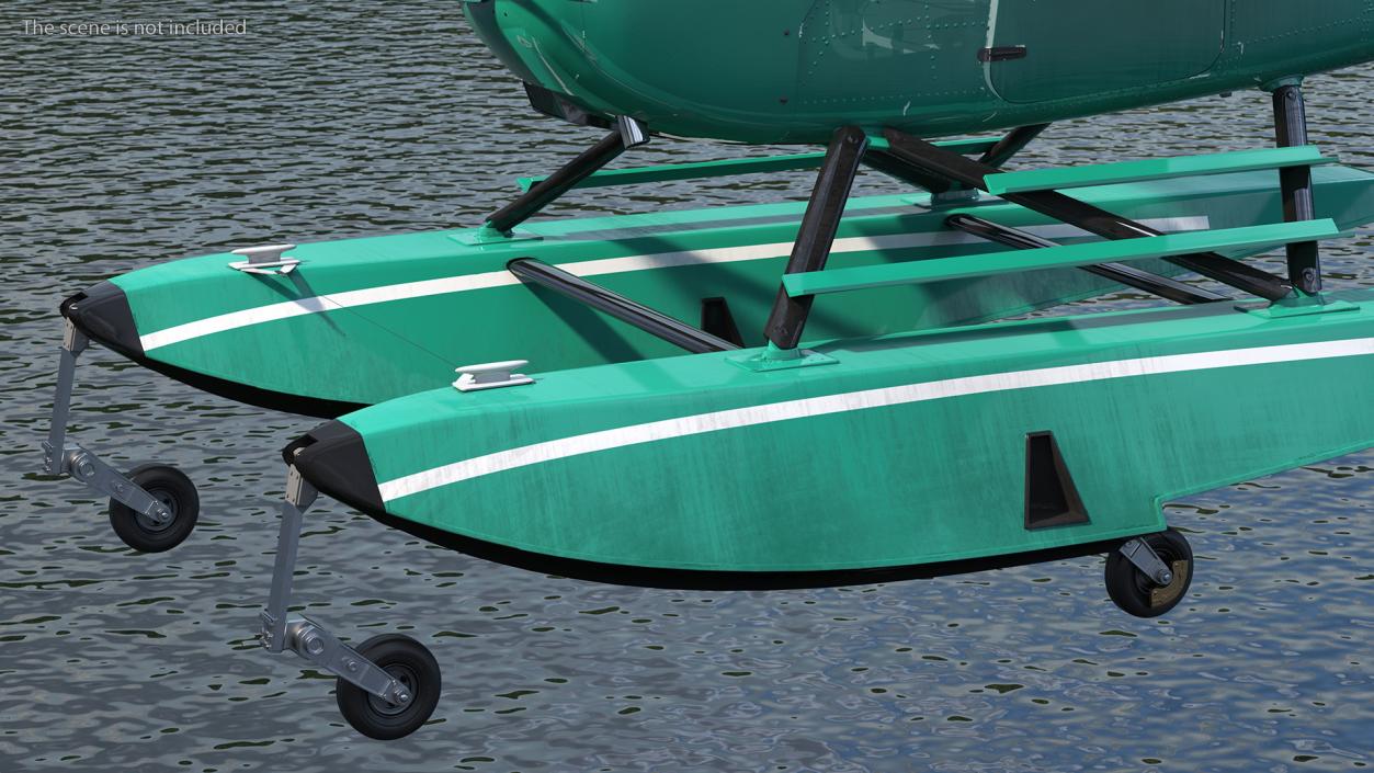 3D Four Seat Seaplane model