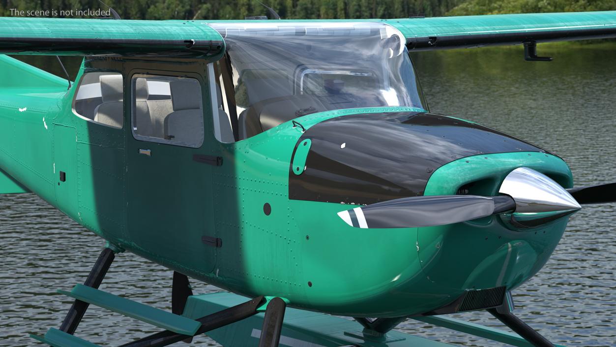 3D Four Seat Seaplane model