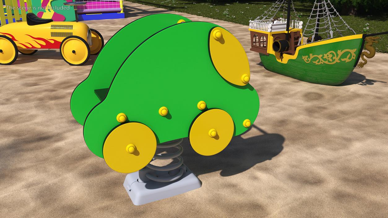 3D Playground Springer Car model