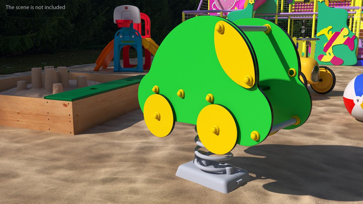 3D Playground Springer Car model