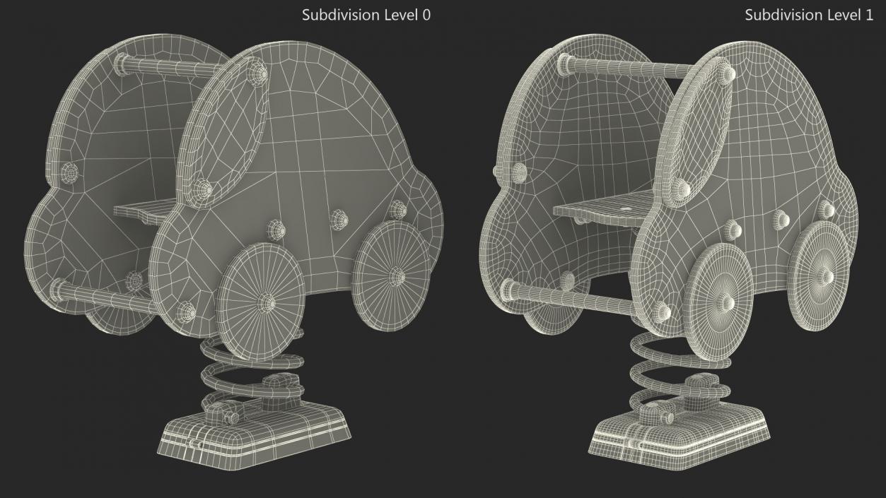 3D Playground Springer Car model