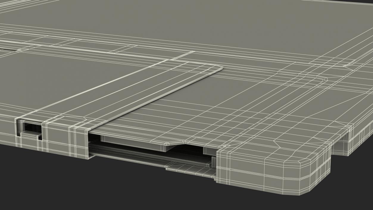 3D Floppy Disk 3 and a Half Inch Red model