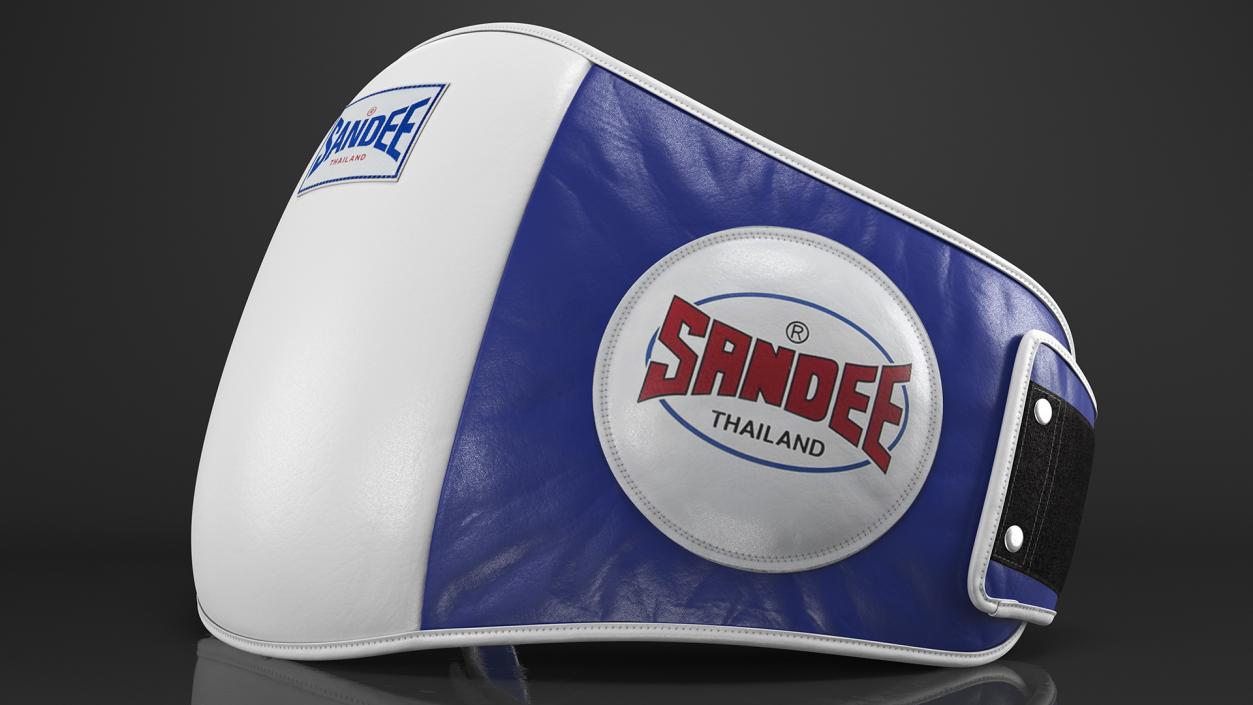 Sandee Velcro Belly Pad White Blue 3D model