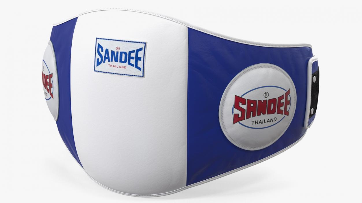 Sandee Velcro Belly Pad White Blue 3D model