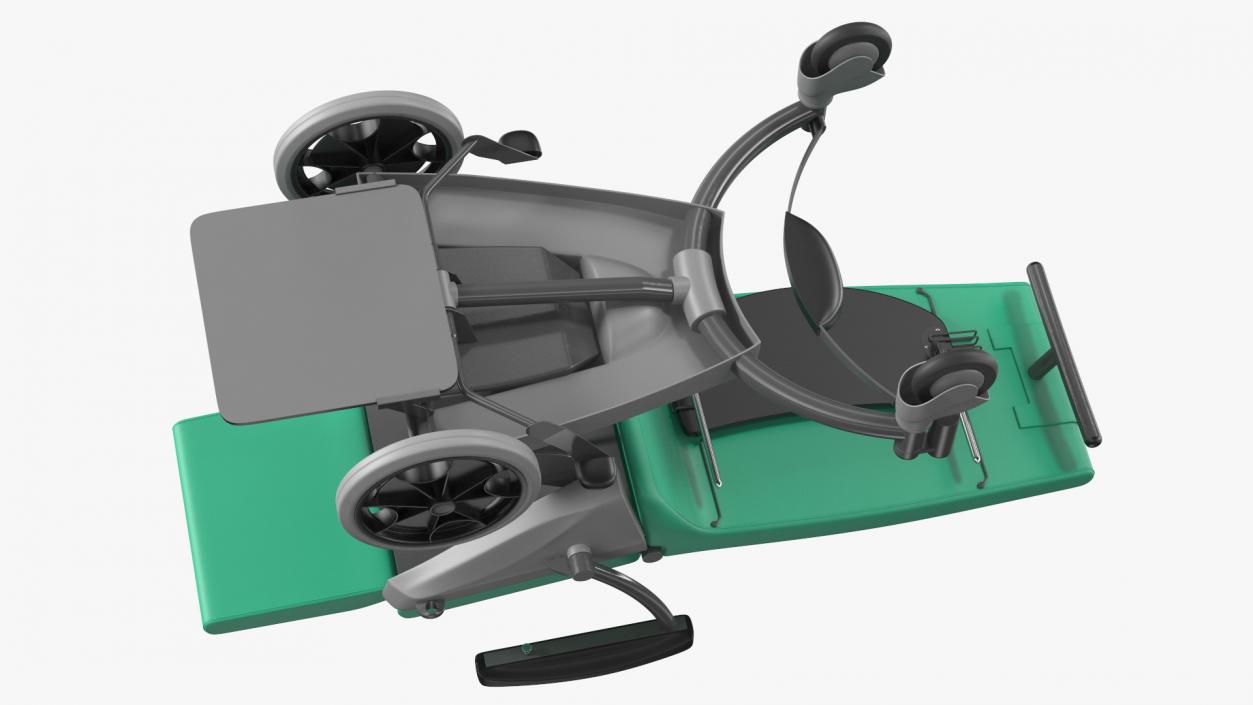 3D model Multifunctional Transport Chair Unfolded