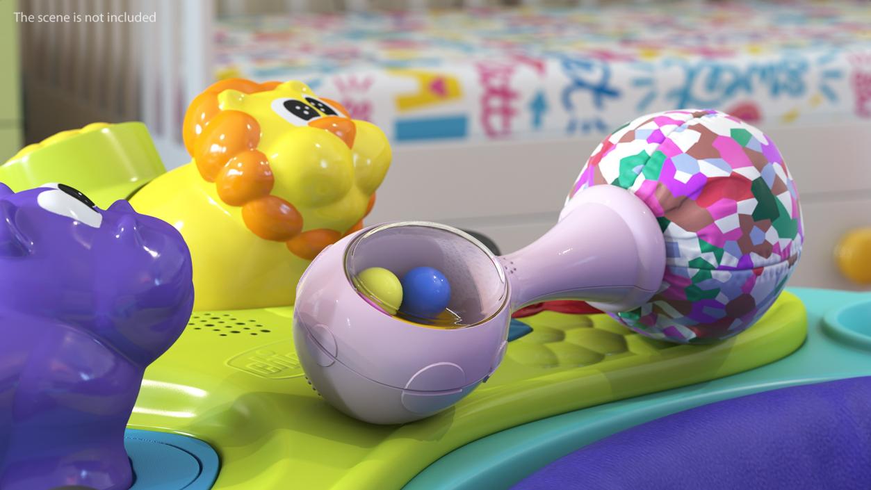 Baby Rattle Pink Generic 3D model