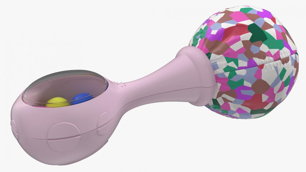 Baby Rattle Pink Generic 3D model