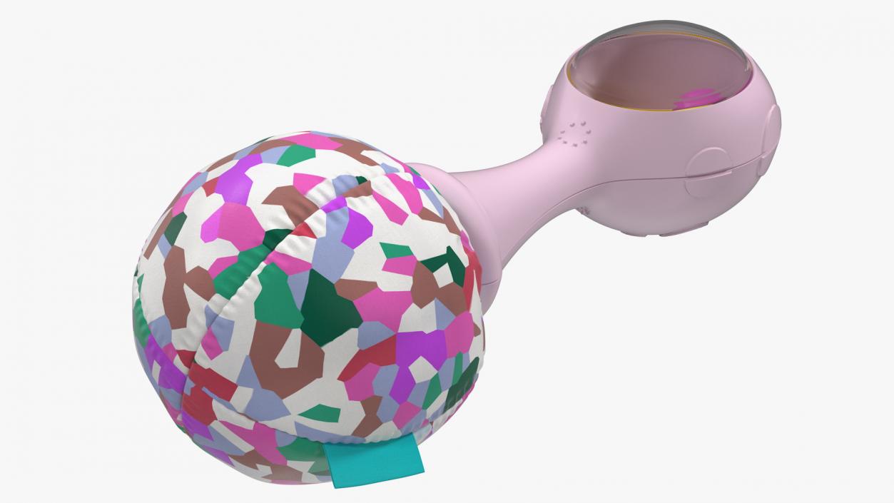 Baby Rattle Pink Generic 3D model