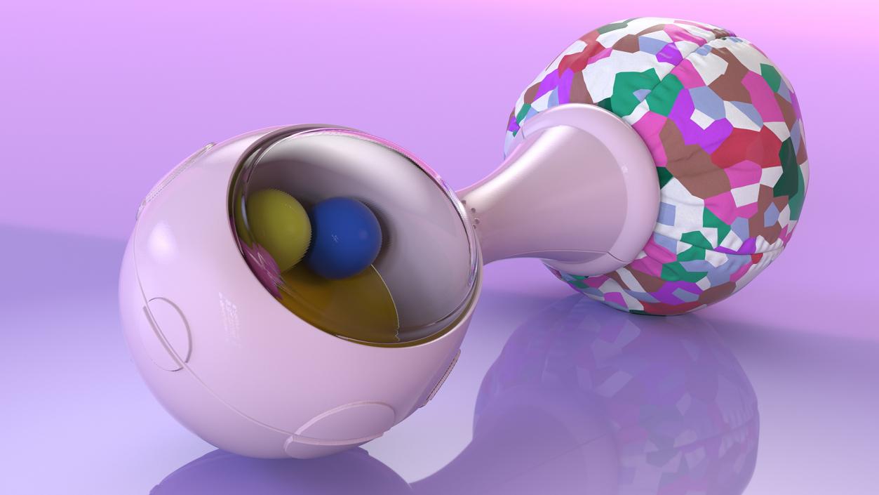 Baby Rattle Pink Generic 3D model