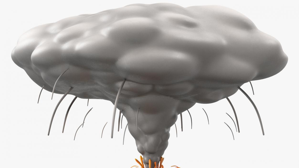 3D Cross Section of Volcano 2