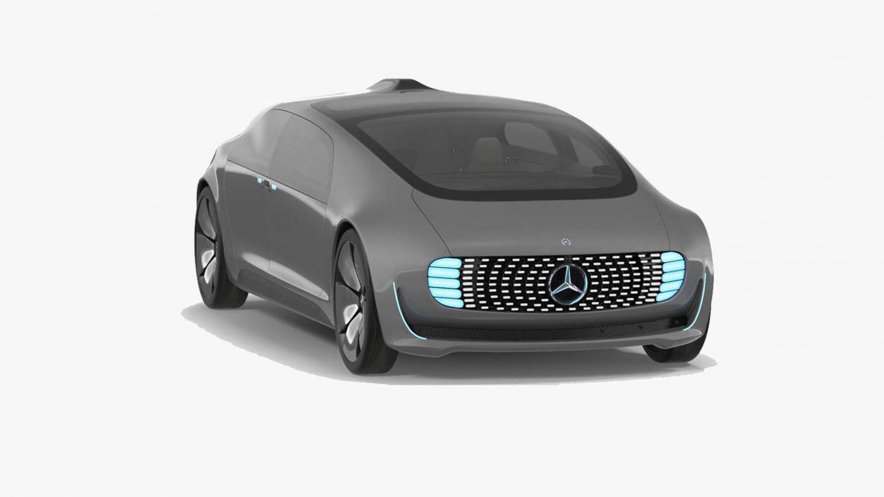 Mercedes Benz F015 Self Driving Car Concept Rigged for Maya 3D model