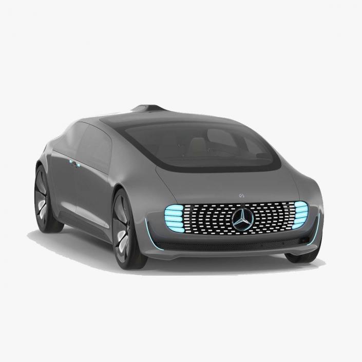 Mercedes Benz F015 Self Driving Car Concept Rigged for Maya 3D model