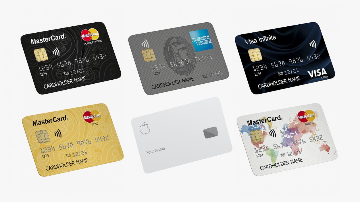 3D model Credit Cards Collection 4