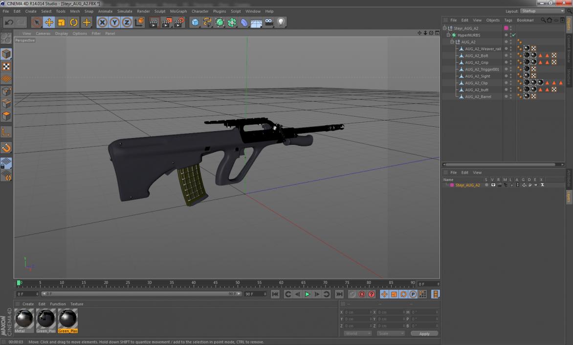 Steyr AUG A2 3D