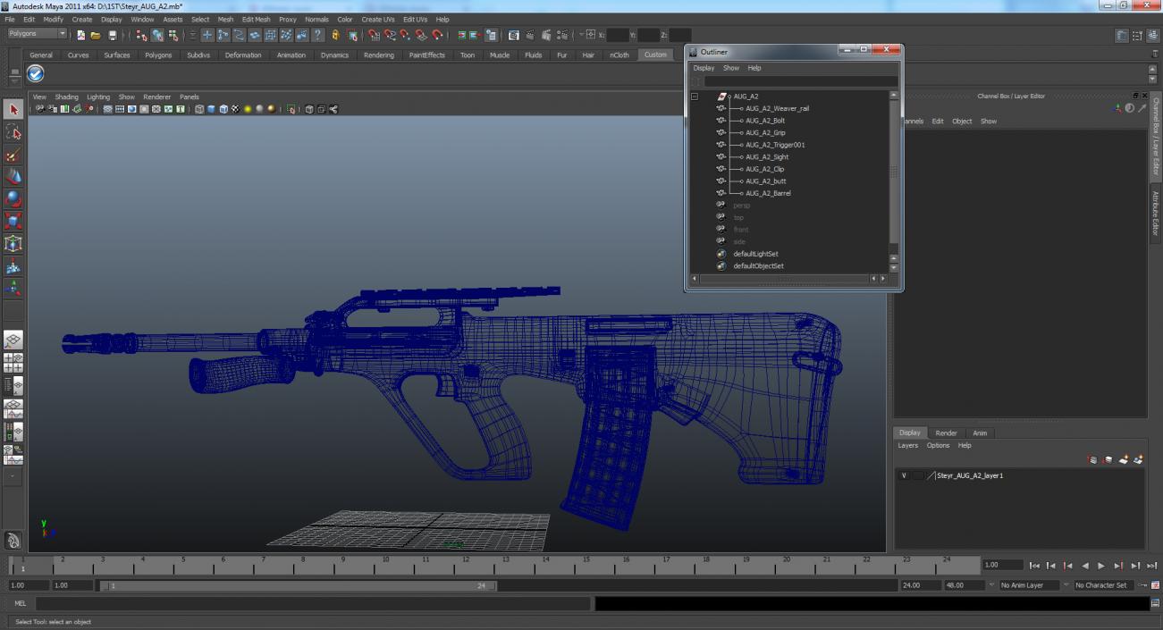 Steyr AUG A2 3D