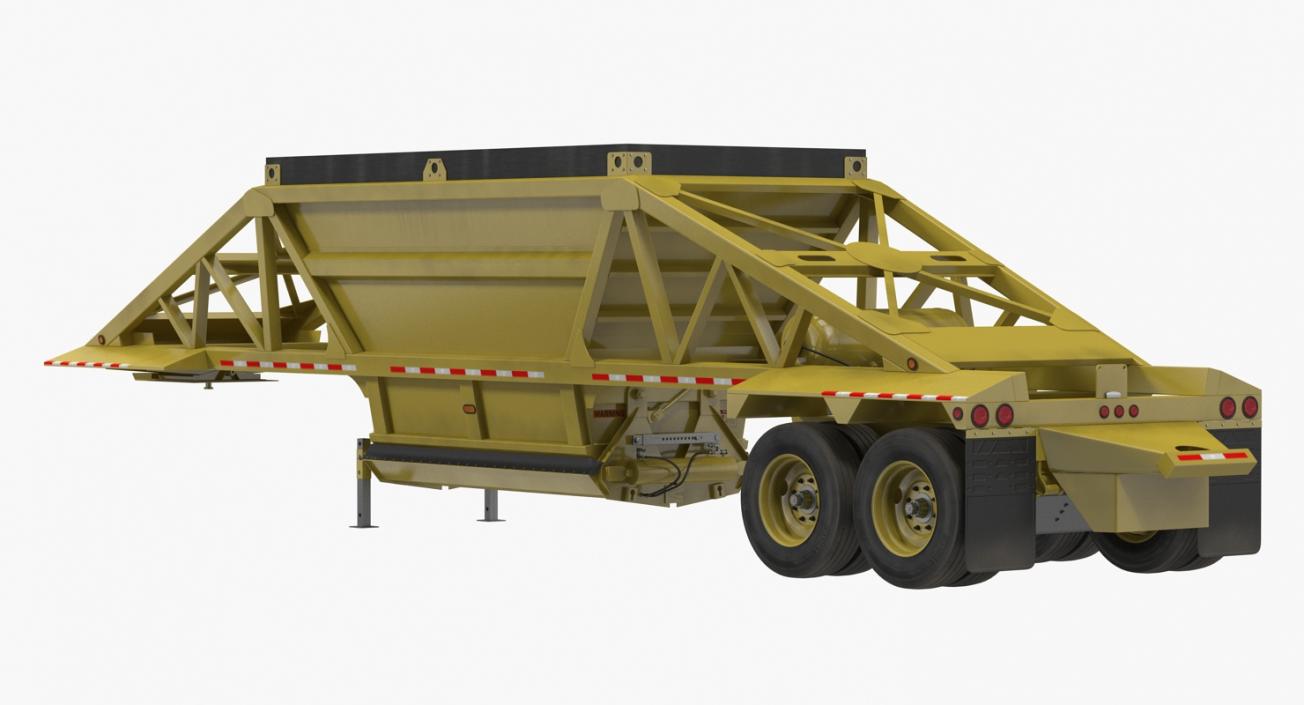 Bottom Dump Trailer 3D model