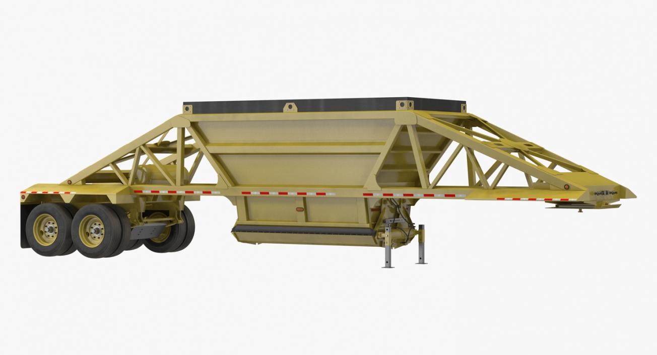 Bottom Dump Trailer 3D model