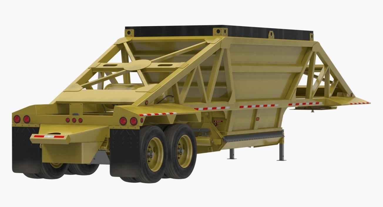 Bottom Dump Trailer 3D model