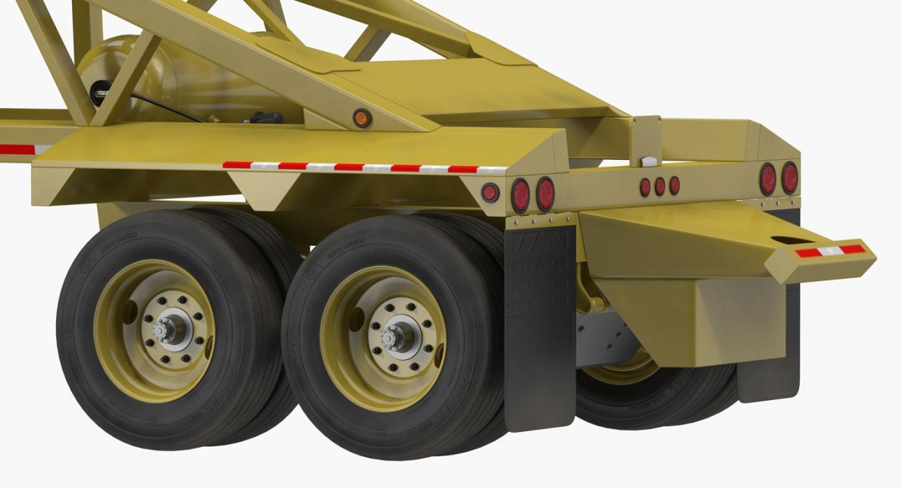 Bottom Dump Trailer 3D model