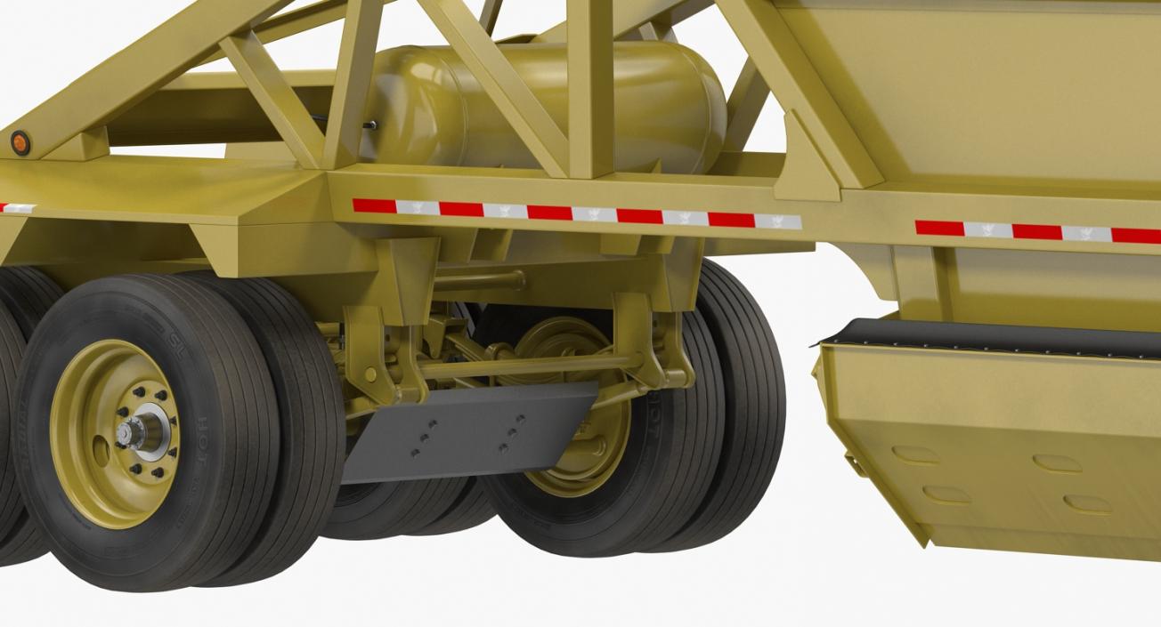 Bottom Dump Trailer 3D model