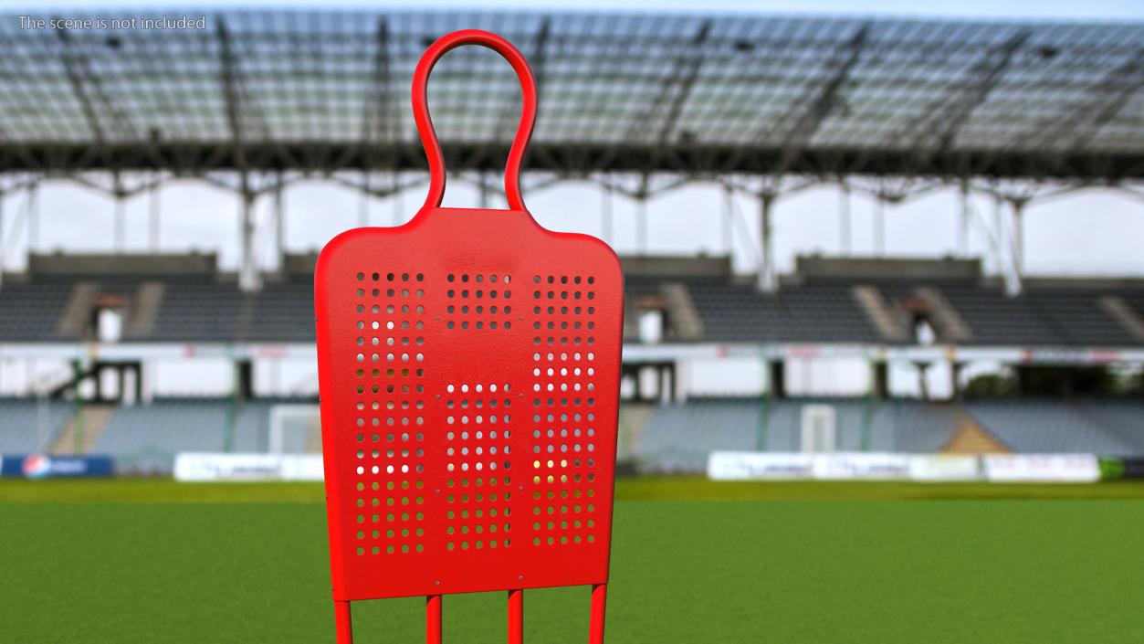 Soccer Training Mannequin Red 3D model