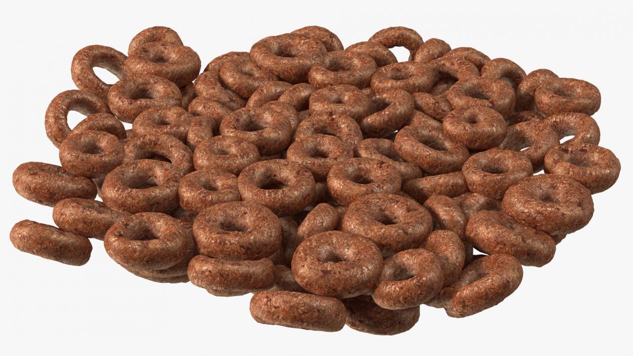 3D Chocolate Cereals Rings model