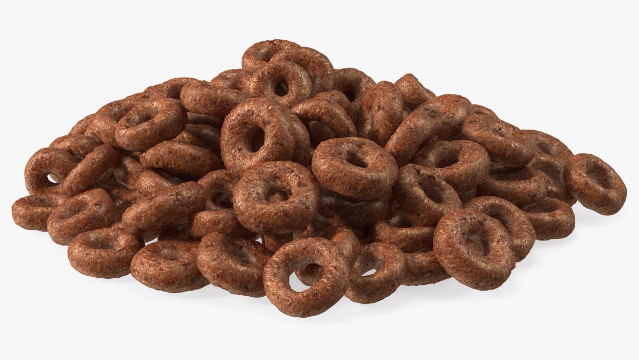 3D Chocolate Cereals Rings model