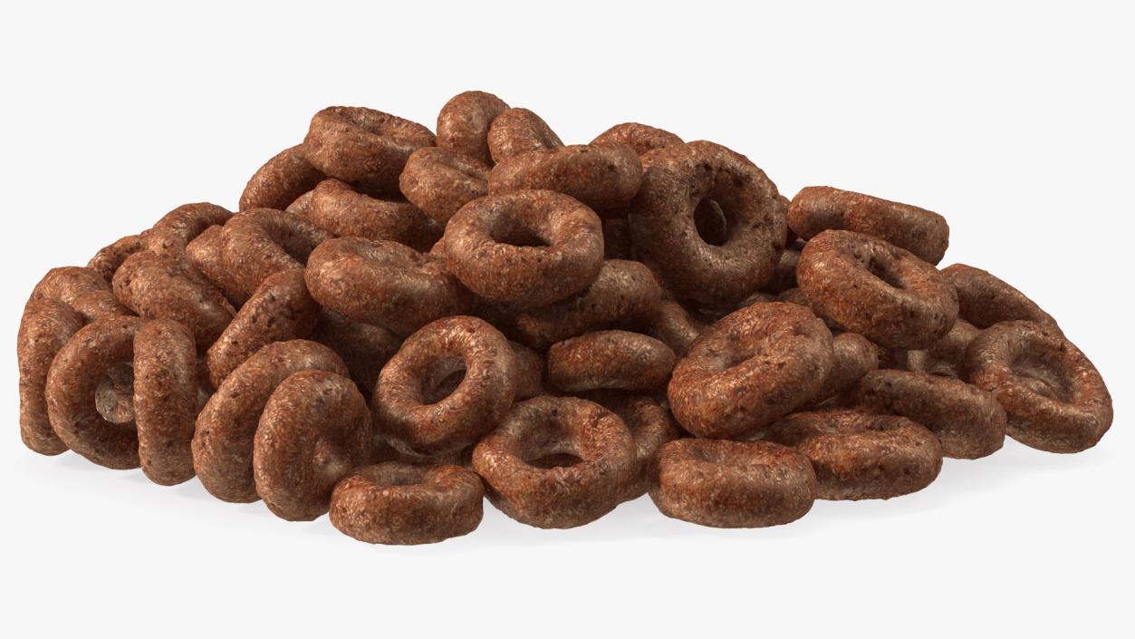 3D Chocolate Cereals Rings model