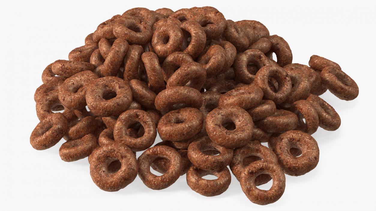 3D Chocolate Cereals Rings model