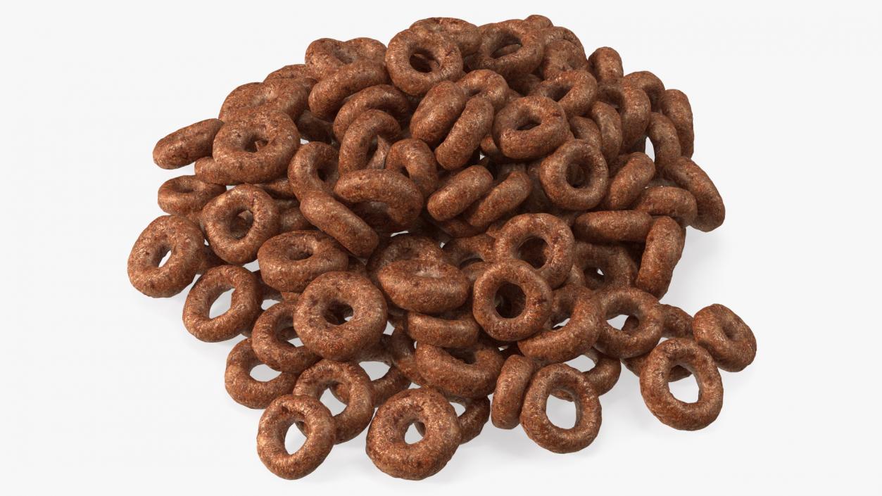 3D Chocolate Cereals Rings model