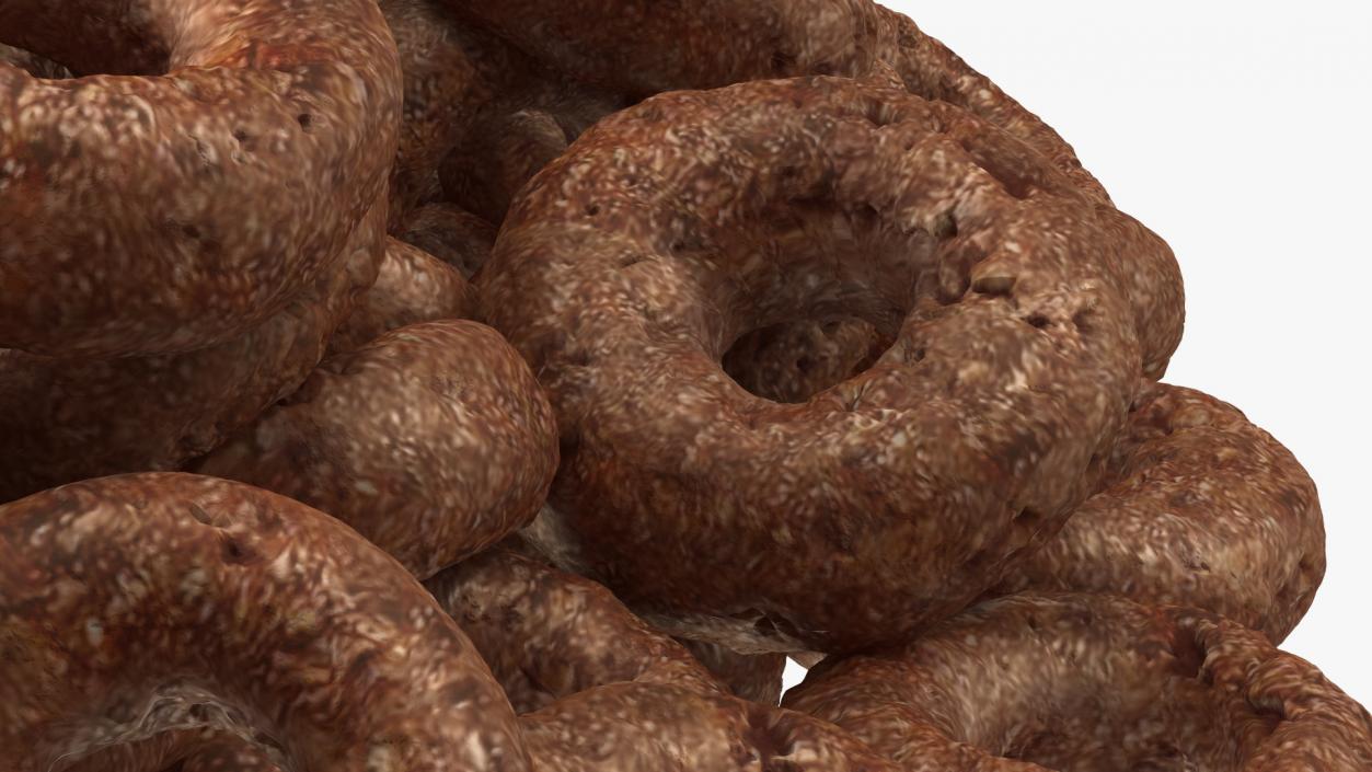 3D Chocolate Cereals Rings model