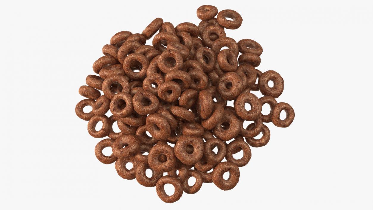 3D Chocolate Cereals Rings model