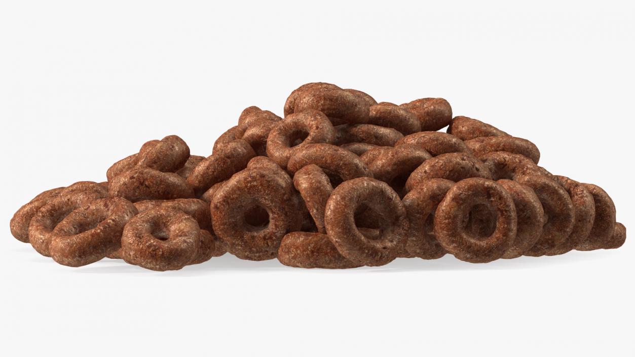 3D Chocolate Cereals Rings model